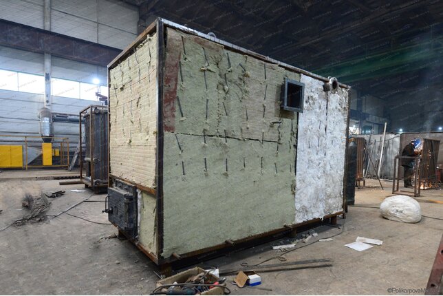 Изготовление котла 1450 кВт работающего без дымососа