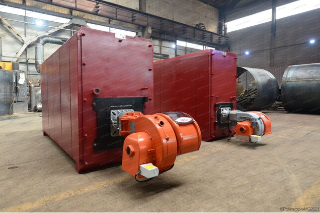 Газовый котел 0.8 МВт отопительный