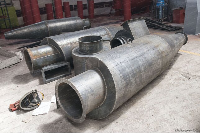 Производство промышленных циклонов ЦН 15 400 1УП